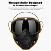 immoono Motorcycle Goggles with Removable Full Face Mask Riding Glasses,