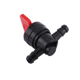Keenso Car Fuel Tap, Universal Plastic Fuel Tap 6 mm Inline On/Off Fuel Tap for 1/4 Hose Fit for Most Engines