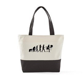 CafePress Business Woman Canvas Tote Top Zipper Closure
