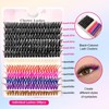 Mixed Color False Eyelashes (240pcs/set), Natural Eyelash Extension Curl Eyelashes,