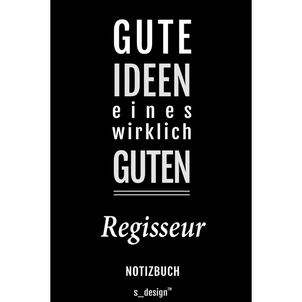 Notizbuch für Regisseure / Regisseur / Regisseurin: Originelle Geschenk-Idee [120