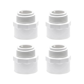 PVC Male Thread Adaptor 4PCS(1 1/2 Inch)