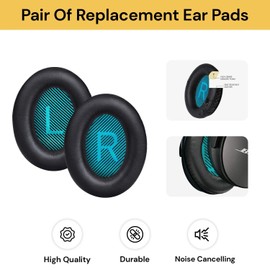 EZONEDEAL Replacement EarPads for Bose QuietComfort QC 2 15 25 35 35ii Ear Cushions for QC2 QC15 QC25 QC35 QC35-ii SoundLink/SoundTrue Around-Ear II AE2 Headphones