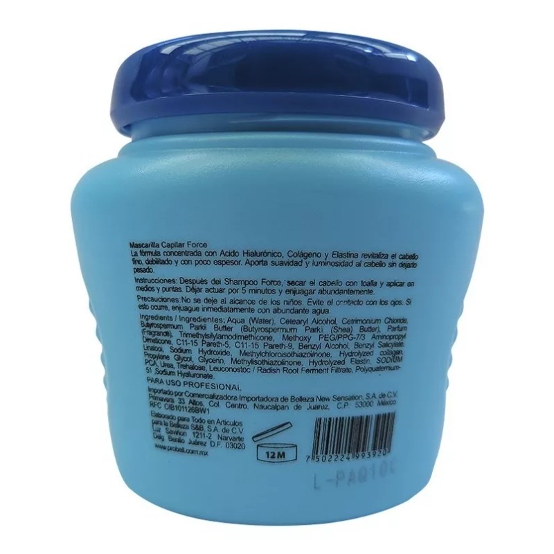 Dibal Tratamiento Capilar Force Acido Hialurónico Dibal 250 G