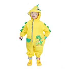 Raincoat, Girls, Boys, Rainwear, Dinosaur Pattern, Rabbit Pattern, Rain Gear, For Kids, Waterproof, Large Brim, Reflective Tape, Storage Bag Included, Cute, Rainy Season, Heavy Rainfall, Kindergarten,
