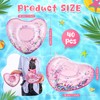 Tioncy 40 Pcs Inflatable Heart Drink Holder Drink Floaties Floats