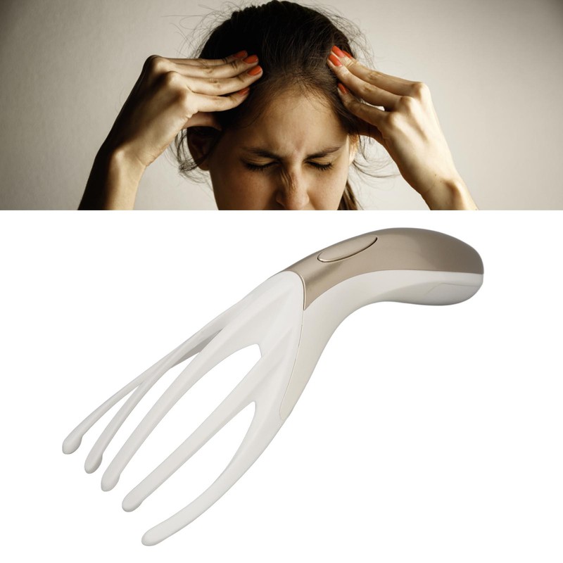 Electric Scalp Massager Mini Portable Vibrating Claw Head Massager for
