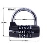 Black Gym Lock - 5 Letter Word & 5 Digit