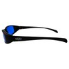 NEW ATTITUDES - Stylish Sunglasses - Blue Lenses, MATTE Black