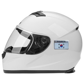 Ysmzzmsy 2 PCS Country Flag Car Emblem Sticker, 2.5 x 1.5 inches Rectangle, Metal Alloy, High Adhesive, Scratch-Resistant (South Korea)