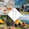 MAXCOOK Titanium Spork, 2 Pieces Titanium Spork with Long Handle,
