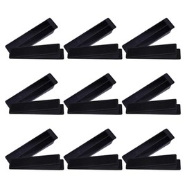 Fence Panel Wedges, 18-Pack Black Plastic Levelling and Noise Reduction Stoppers for Fences and Tiles, Durable and Easy to Install, Stops Rattling - 7.45 x 2 x 1.6 cm