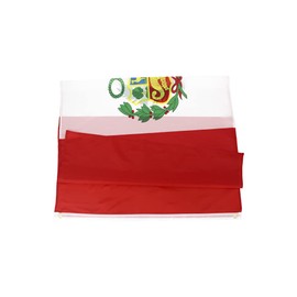 ANJOR Peru Flag 3x5Fts - Peruvian Flags With Brass Grommets 3 X 5 Ft