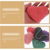 6 Esponjas Faciales Konjac con Diseño Exfoliante, Forma de Corazón,