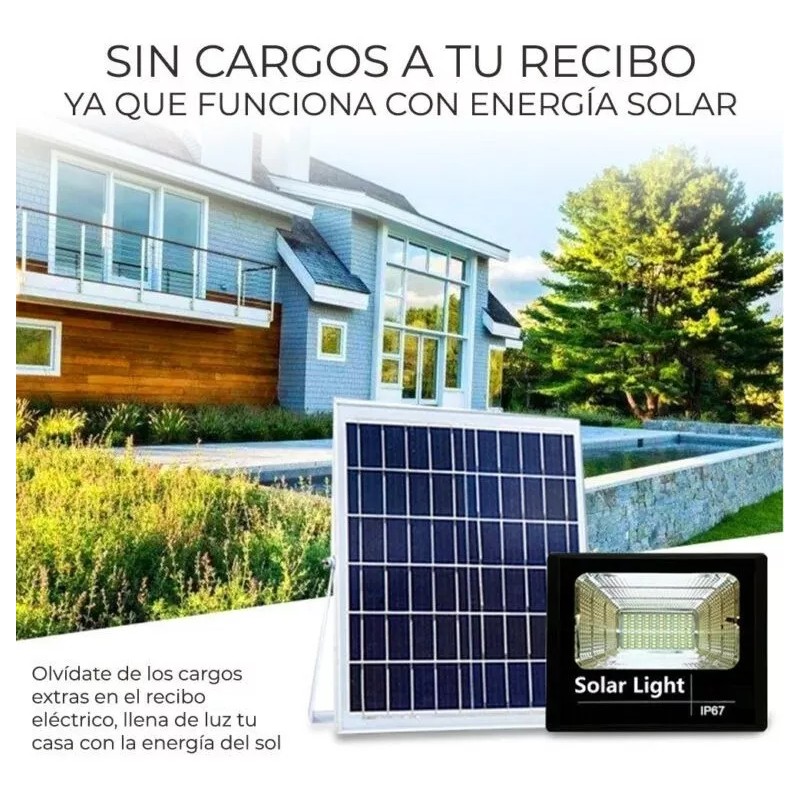EGTMA Kit Reflector Led + Panel Solar + Control De