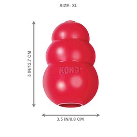 Kong Interactive Classic Toy, Color Rojo, Extra Grande
