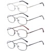 Eyekepper 4 Pairs Reading Glasses Metal Frame +2.25 Reader Eyeglasses