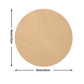 Beasea Air Fryer Disposable Liners 9 Inch, 200pcs Parchment Paper Unbleached Round Filter Paper Non-perforated Bamboo Steamer Papers for Air Fryer and Steaming Basket