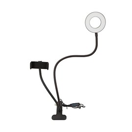Myway 2-in-1 Video Streaming LED Ring Light, Smartphone Stand, USB 3.5 inches (9 cm), 3 Types, 11 Levels, 360°