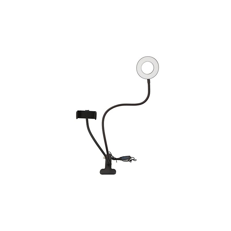 Myway 2-in-1 Video Streaming LED Ring Light, Smartphone Stand, USB