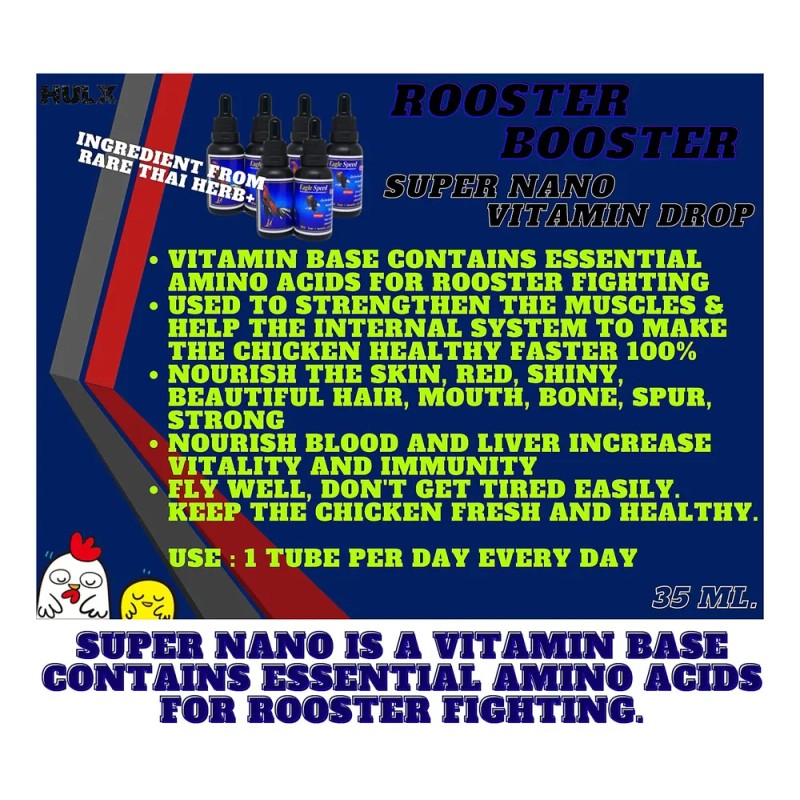 Suplemento De Pollo Hulx Speed Super Nano Drop 35 Ml