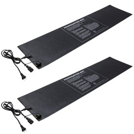 Hydrofarm 19007 Hydroponic 12 x 48" 60 Watt Seed Start Seedling Propagation Heat Mat with 6 Foot Power Cord, 2 Pack