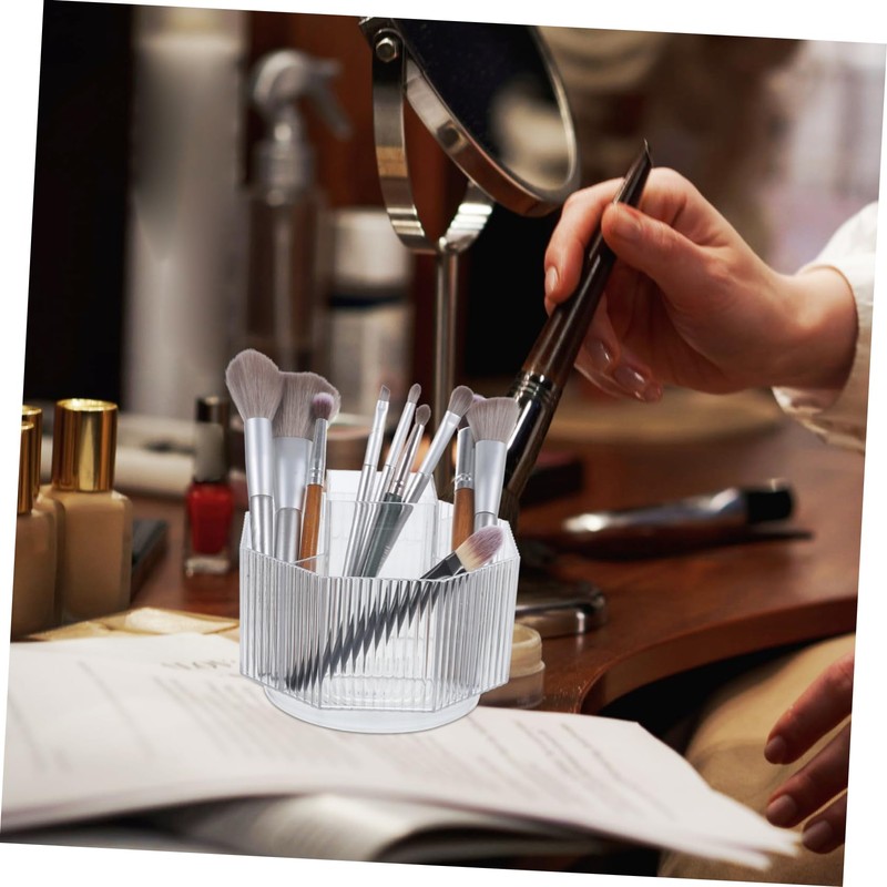 minkissy Box makeup brush holder tabletop cosmetic brush holder desktop