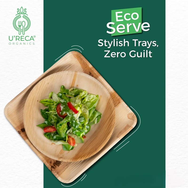 U'reca Organics Eco-Friendly Palm Leaf Bowls | 2.5" (6 cm)