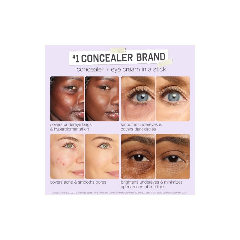 tarte Lápiz corrector de desenfoque de cinta de forma, maquillaje