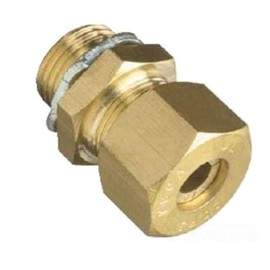 Kenny Clamp Brass Ground Wire Connector Used for Connecting Grouding Cable to Electrical Panel or Enclosure (#6 AWG Wire Size)