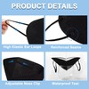 VERNASSA Black KN95 Face Masks 50 Pack, 5-Layer Disposable Masks
