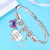Inspirational Bracelet with Initial You Are Awesome Bracelet Butterfly Charm