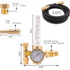 Argon Co2 Regulator for Mig Welder Gas Regulator With 6.6Ft
