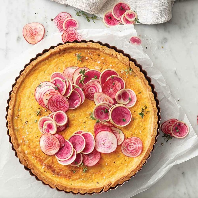 Wiltshire Rose Gold Quiche and Tart Pan, Round, Non-Stick, Removable