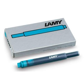 Lamy Turquoise T10 Fountain Pen Ink Refills (4 PACK, Turquoise)