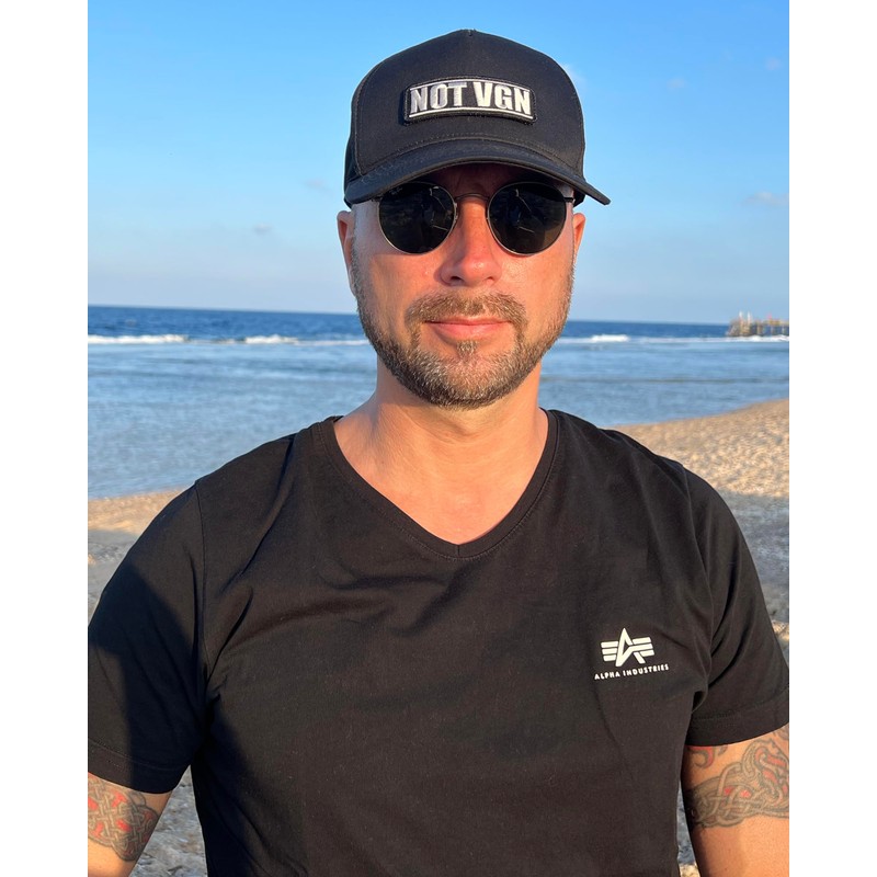 No Face No Name Baseball Cap NOT VGN in Black