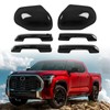 sportuli Black Vehicle Side View Mirror Covers Caps + Door