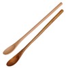 2 Pcs Vintage Long Handcrafted Wooden Coffee Spoon Coffee Stirrers