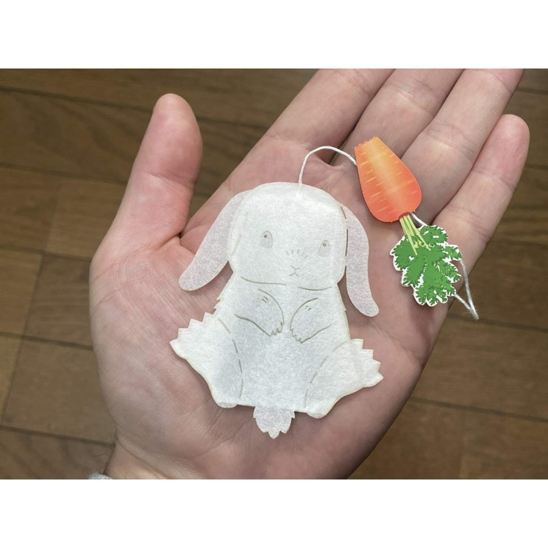 Holland Drop Ear Rabbit Tea Bags, Lychee Tea, 4 Pieces