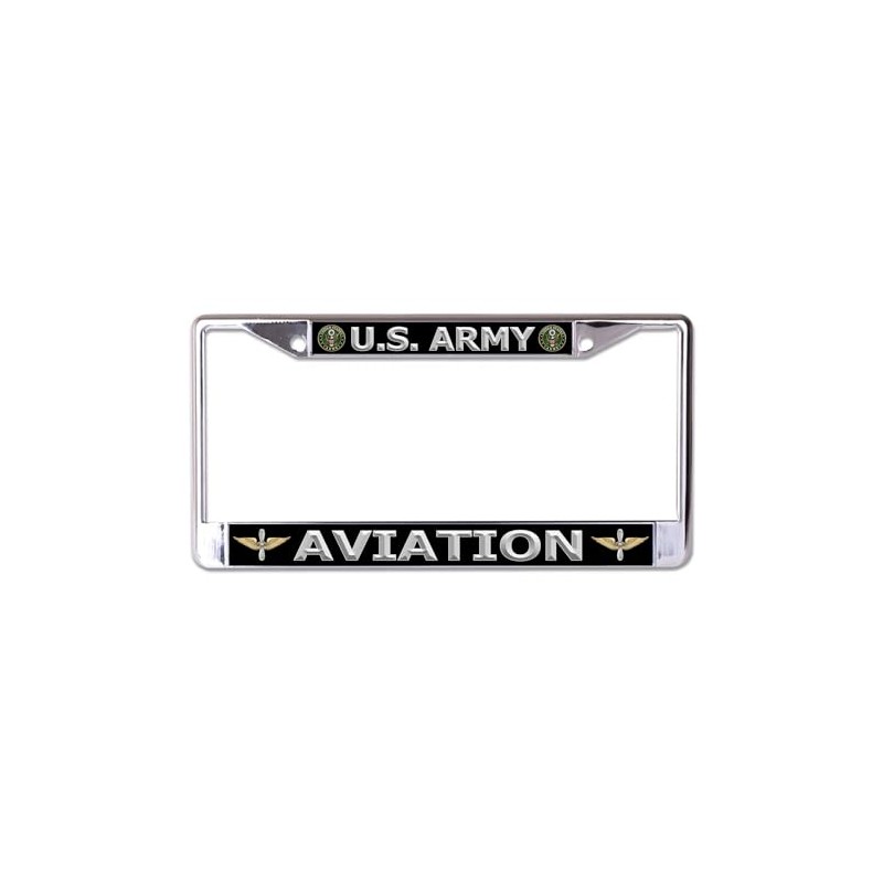 U.S. Army Aviation Chrome License Plate Frame