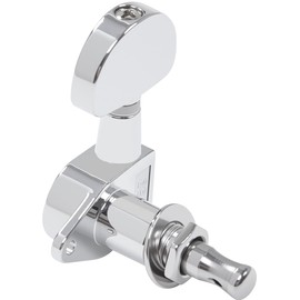 Pareschi 6 Pieces 3L3R Guitar Tuning Pegs, Machine Heads for Electric and Acoustic Guitars, Single Screw Mount, Modern Universal Fit for Electric & Acoustic Guitars (Chrome)