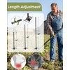Garden Hoe, 60 Inch Adjustable 2-in-1 Hoe Garden Tool, Sharp