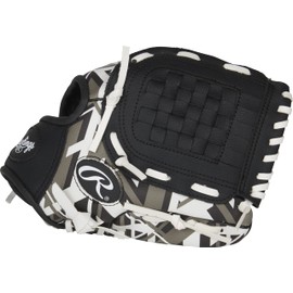 Rawlings | Remix T-Ball & Youth Baseball Glove | Right Hand Throw | 10.5" | Black