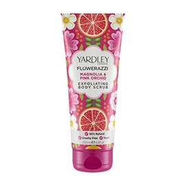 Yardley London Flowerazzi Exfoliating Scrub, Magnolia and Pink Orchid