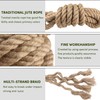 Manila Rope 1.5in x 50ft,Natural Thick Rope,Large Decorative Hemp Ropes