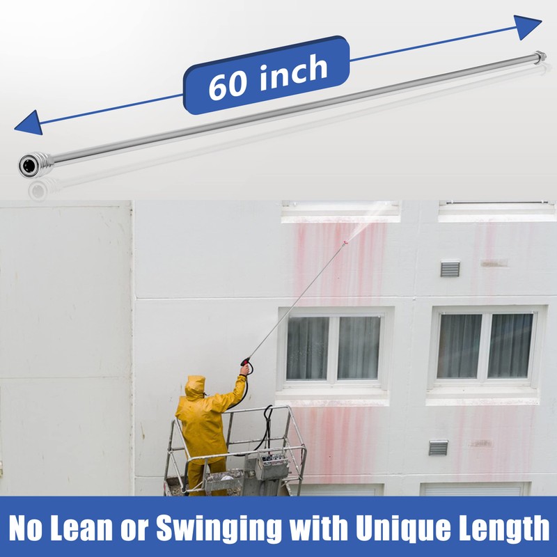 RIDGE WASHER Pressure Washer Wand Extension, 240 Inch Replacement Pressure