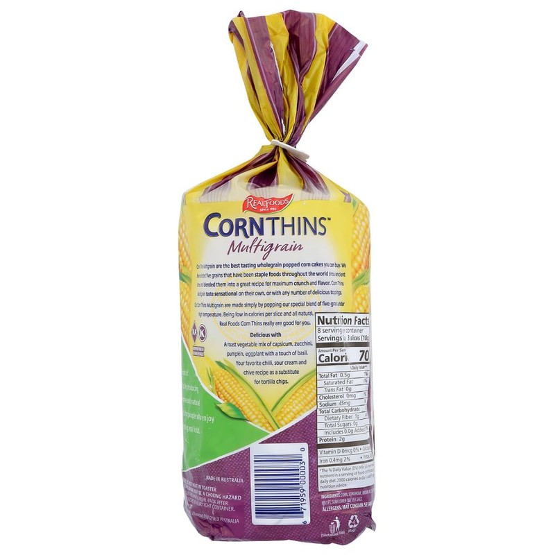 Real Foods - Corn Thins - Multigrain - 150g