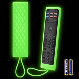 Silicone Cover for VIZIO Smart TV Remote Protective Case for XRT136 Remote Glow in The Dark Remote Skin Sleeve (with AAA Batteries)