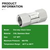 TAISHER 1PCS 316L Stainless Steel 1/4" NPT Female Check Valve,Backflow