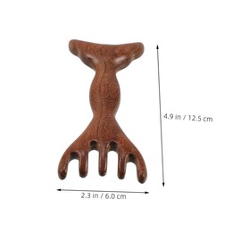 WOONEKY 3pcs Wooden Scalp Massager Comb Dual Gua Tool for Hair Growth Fatigue Relief Durable Wooden Construction Versatile Massage for Scalp and Neck Care